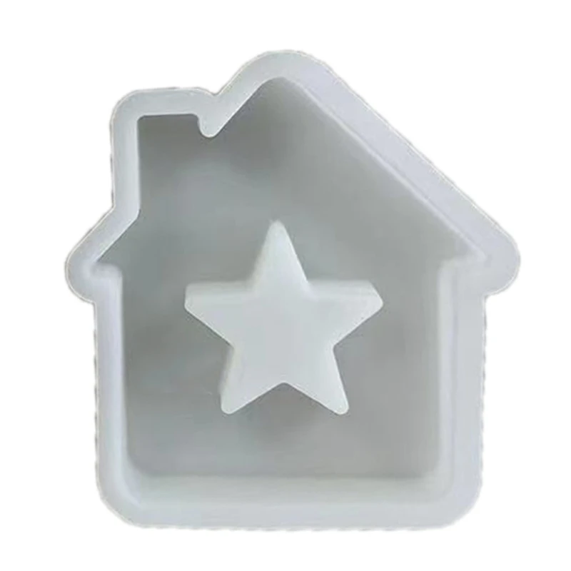 Love House แม่พิมพ์เทียน Star House แม่พิมพ์เรซินสำหรับทำเทียน Fondant