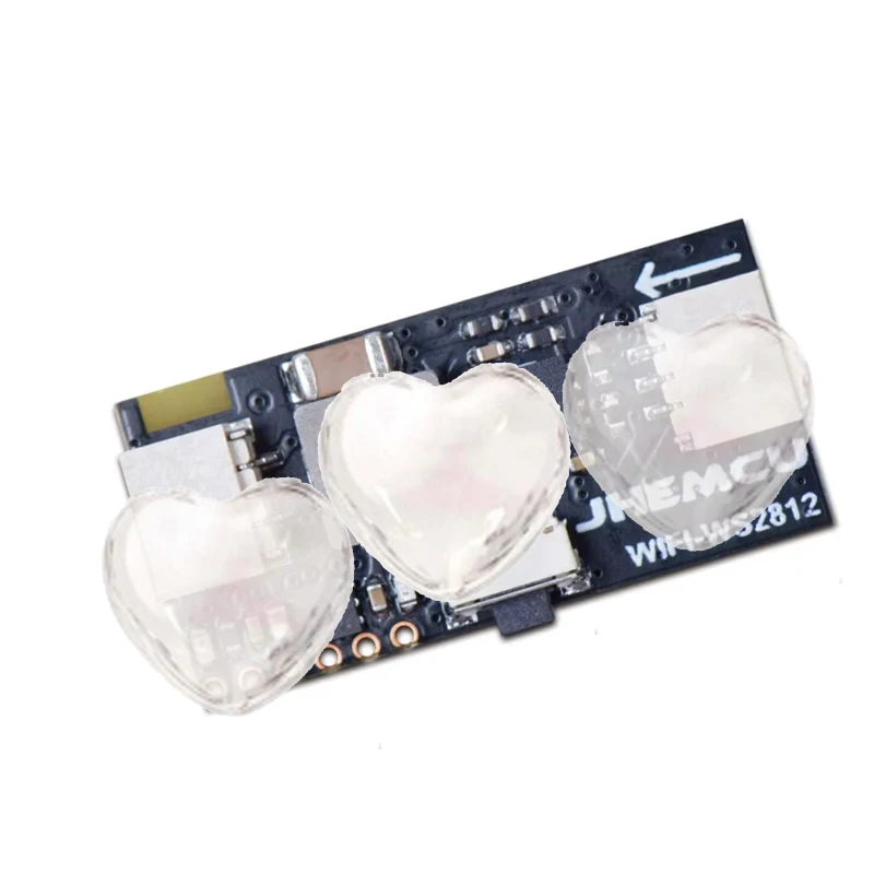 JHEMCU ESP8266 WiFi WS2812 LED Controller Module, 5V 3A BEC for FPV RC Drone Quadcopter, Wireless LED Control
