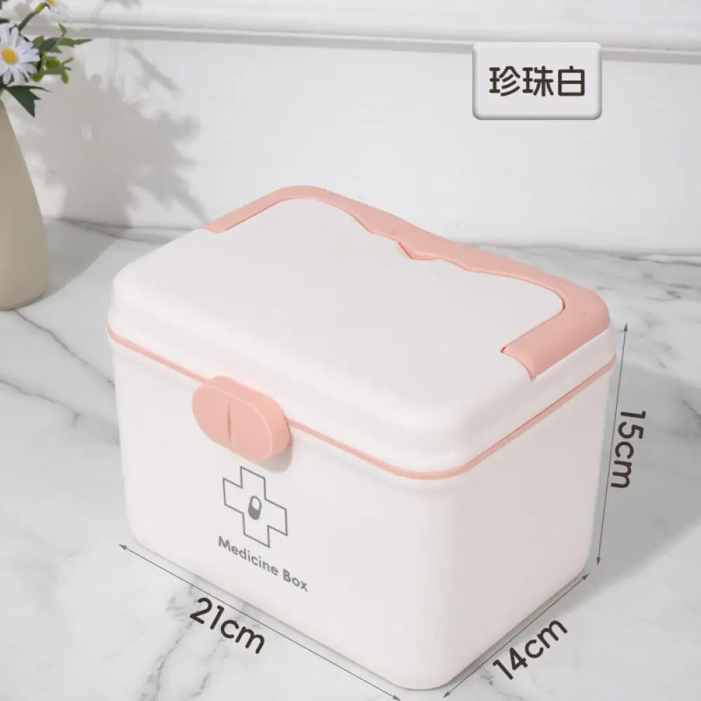 Household Medicine Storage Box Portable Multi-Layer First Aid Kit Small Medicine Container Household Medical Supplies