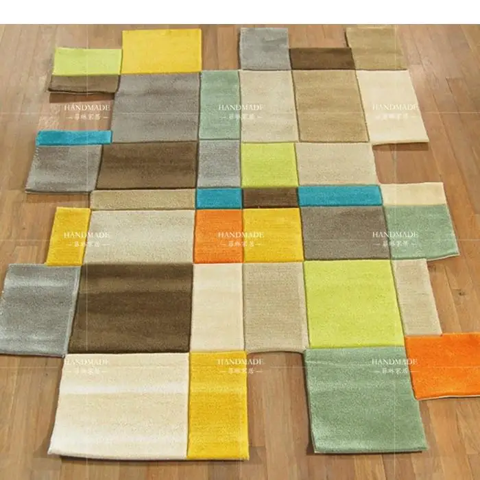 handmade carpet living room coffee table shaped rug color fashion area carpets for