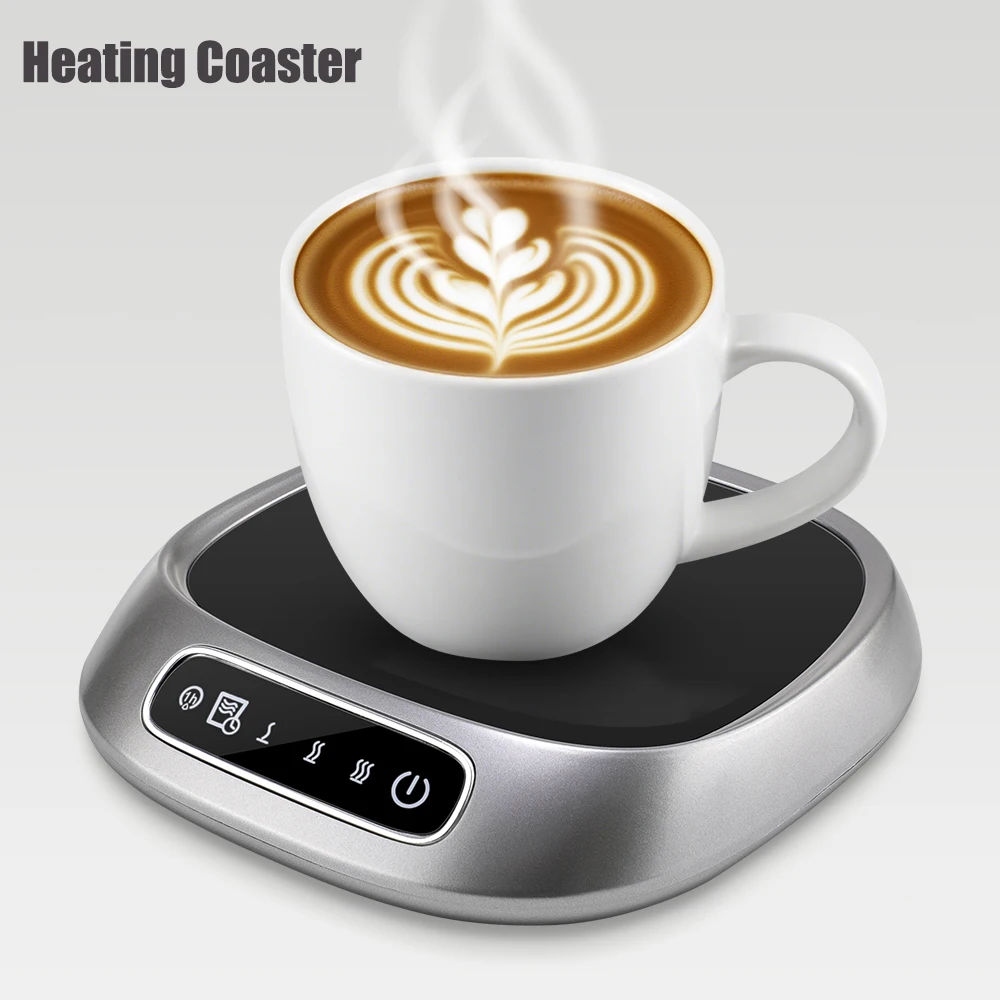 USB-термостатическая нагревательная подставка для чашек чая и кофе, подогреватель, 3-уровневая постоянная температура, подогрев, подставка для кружки, коврик с подогревом