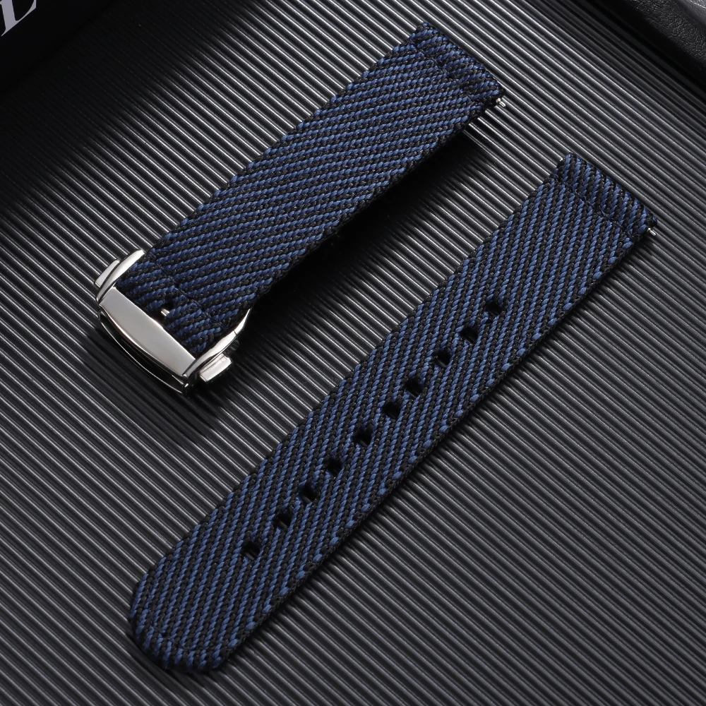 20mm Nylon-Uhrenarmband Sportlich für Rolex Herren-Armband für Tissot für Tudor für Seiko Uhrenband Ersatz Weiche Armbänder