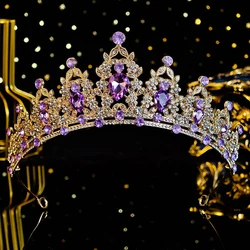 Luxury Crystal Bridal Tiaras And Crowns Prom Rhinestone  Diadem Crown For Women Queen's Party Tiara Jewelry Holiday Gifts