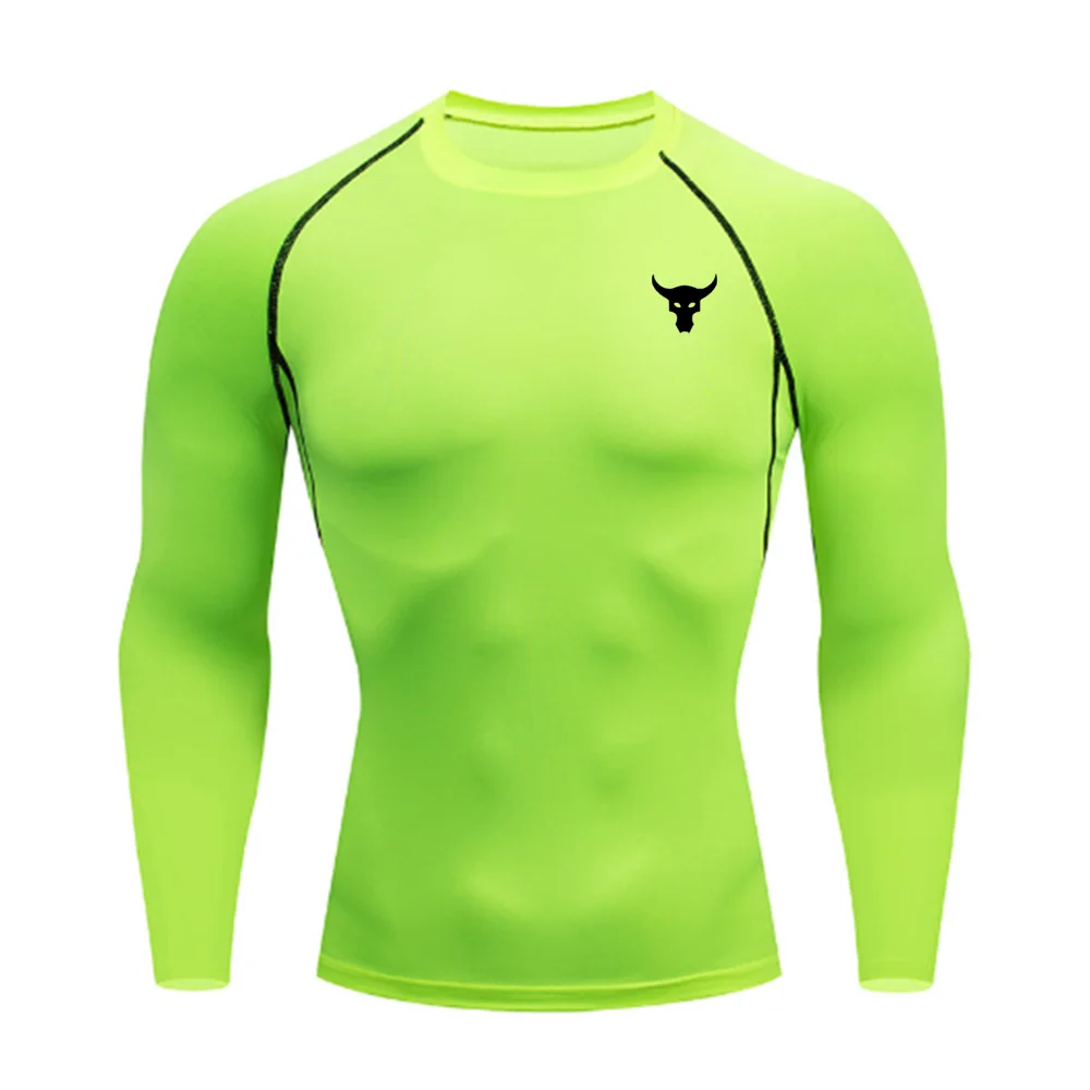 Men\'s and women\'s quick drying sportswear T-shirts long sleeved tight fitting clothes comfortable and breathable running clothes