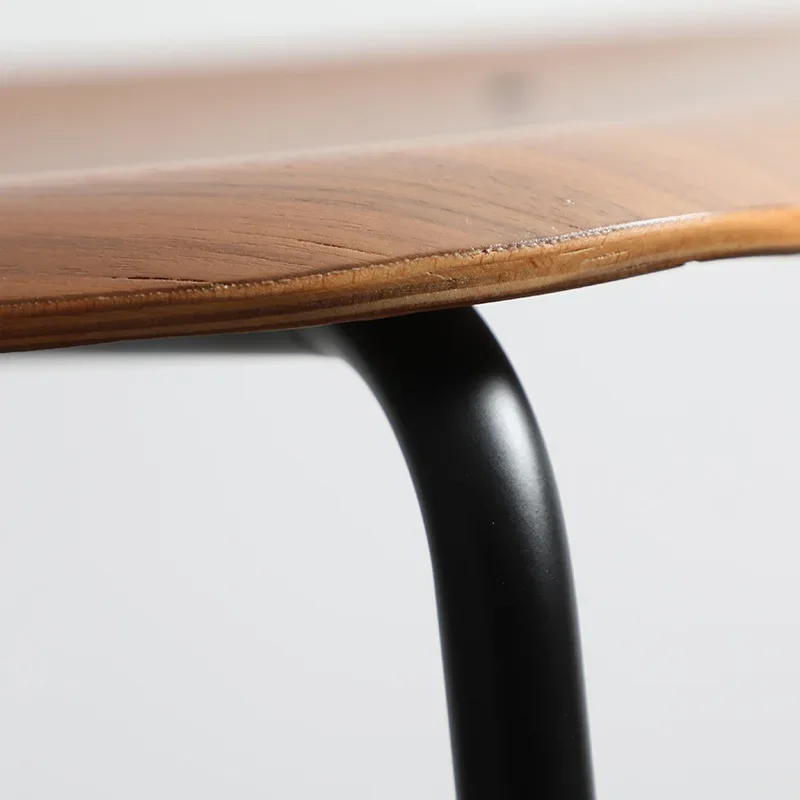 Nordic simple modern dining chair designer chair Internet celebrity creative home solid wood wrought