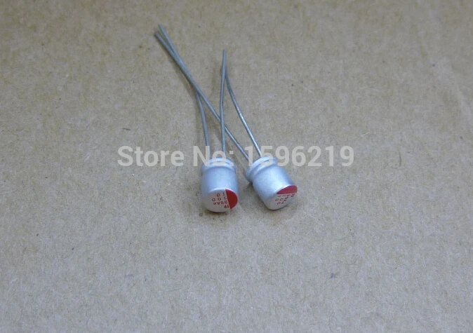 100pcs 10uF 10V FP 4x5mm For Motherboard 10V10uF Solid Electrolytic Capacitors