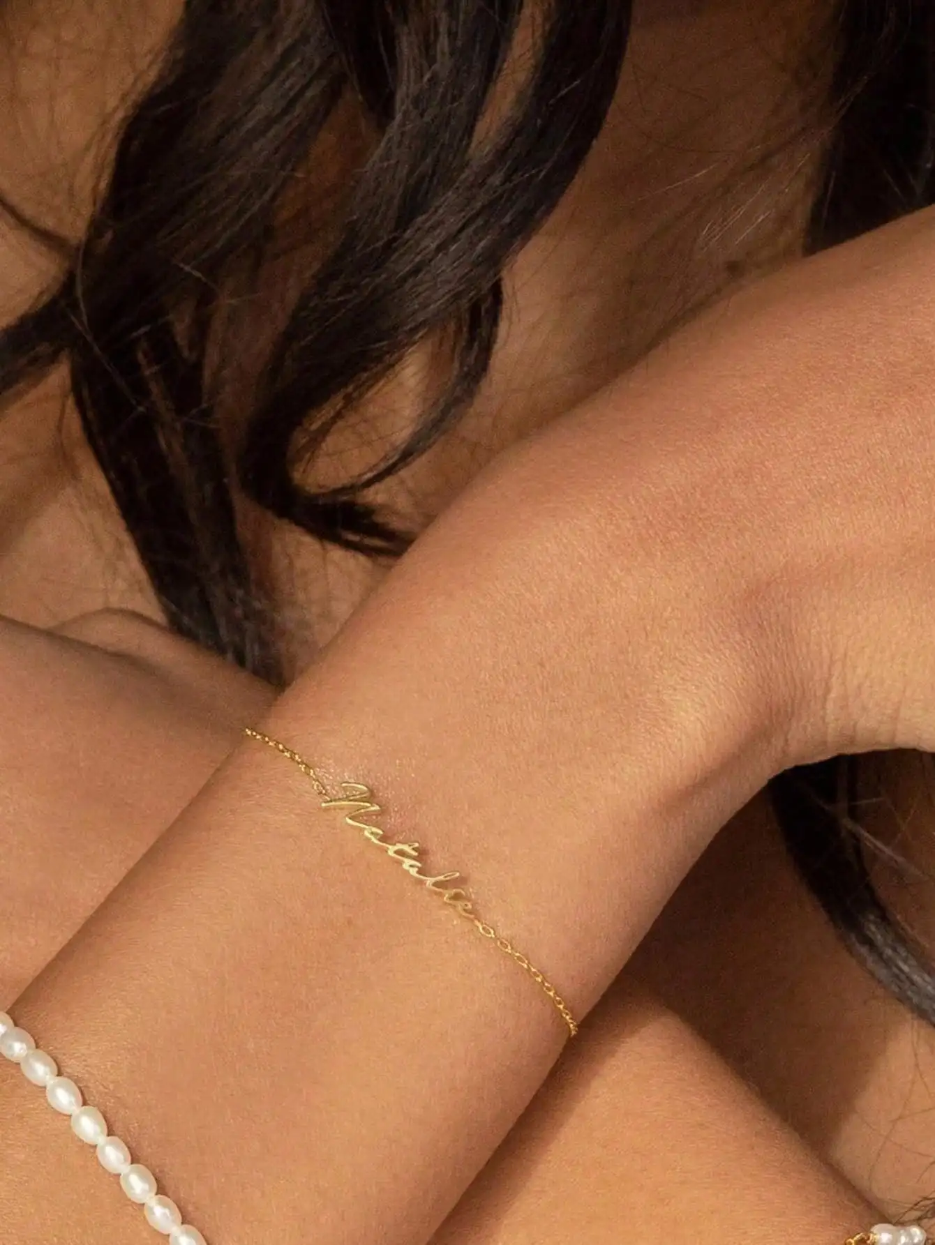 

DOREMI Customize Name Jewelry Stainless Steel Personalized Bracelets For Women Bangle Jewelry Gift Gold Name Bracelet