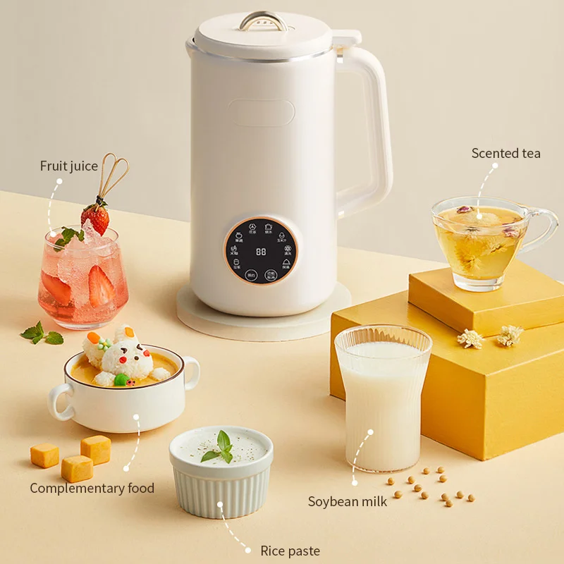 1L Soy Milk Machine Electric Porridge Maker Wall Breaking Soybean Mixer Juicer Blender Nut Food Blender Filter Free 110V/220V