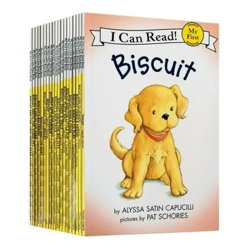 27 Books/set Biscuit Series English Picture Books I Can Read Children Story Bedtime Reading Book Early Educaction for Kids