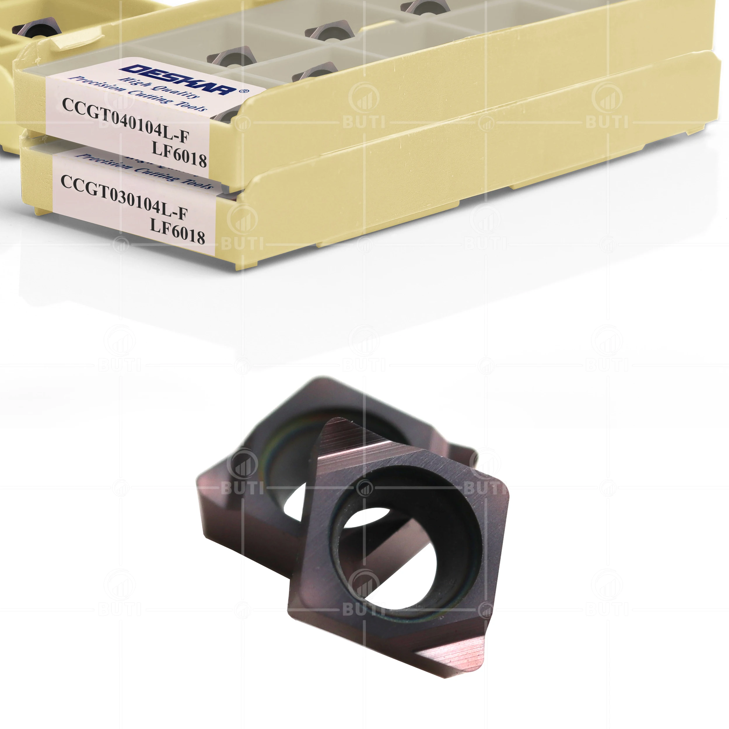 Imagem -03 - Deskar-cnc Lâmina de Giro Interna para Processamento de 100 Original Ccgt030104l-f Lf6018 Ccgt040104l-f Lf6018 Aço Inoxidável