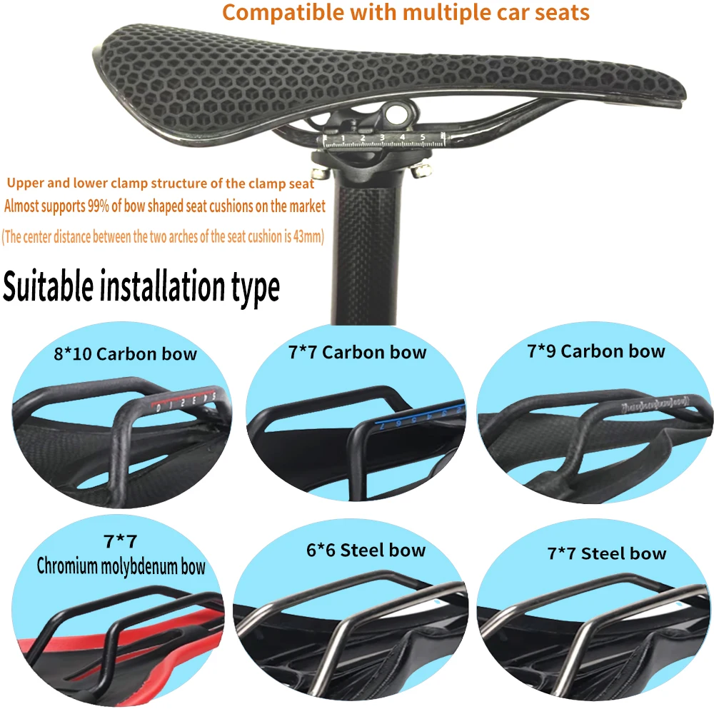3K Carbonfaser MTB Rennrad Sattelstütze 0 ° Winkel 27,2/31,6mm Durchmesser 350/400mm Länge Glänzend Matt Fahrrad-Sattelrohrteile – Detail 6