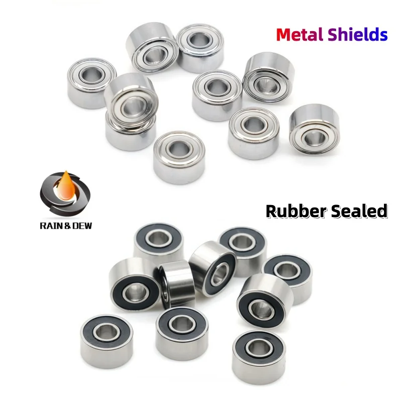 2PC Stainless Steel Ball Bearings SMR74ZZ&RS 4x7x2.5mm Fishing Reel Bearing For DAIWA & SHIMANO &Abu Garcia Reel Handles Bearing view 2