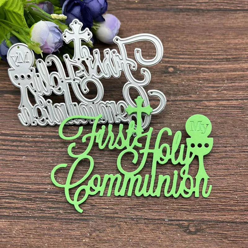 

My First Holy Communion Cake Topperdies Metal Cutting Dies Stencils For DIY Scrapbooking Decorative Embossing Handcraft Template