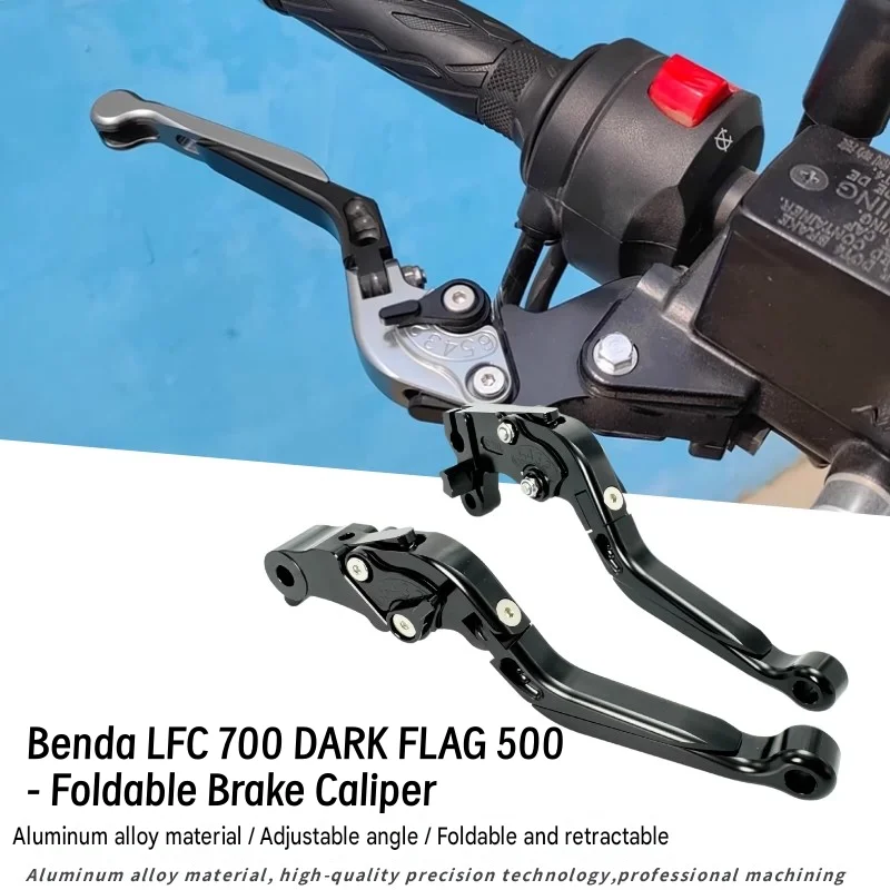 FOR BENDA Dark Flag500 CNC Aluminum Brake Clutch Levers Foldable And Extendable Resistant to Gravel Impact Motorbike Accessories