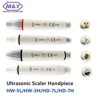 Ultrasonic Piezo Scaler Handpiece Fit EMS WOODPECKER DTE SATALEC with LED Light tooth whitening cleaning Handle