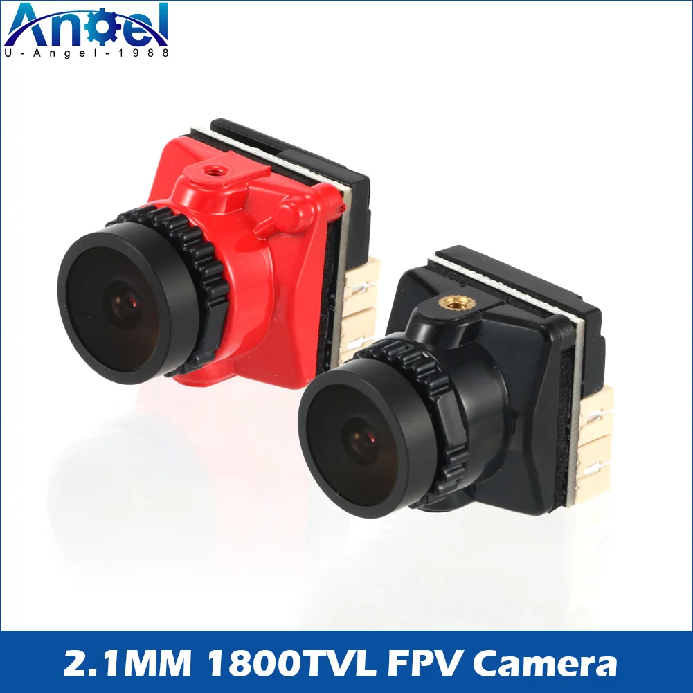 UAngel FPV Camera 1800TVL 5MP 2.1mm 1/8 inch Starlight Sensor 5V-40V NTSC/PAL with OSD Internal for RC FPV Racing Drone DIY