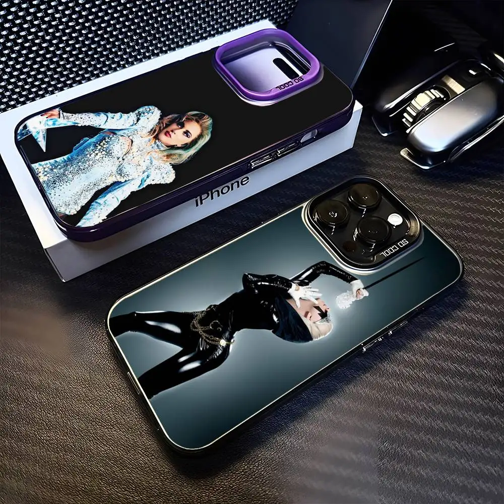 

Siger-L-Lady-G-Gaga Phone Case For iPhone 16,15,14,13,12,11,Mini,Pro,MAX Purple Matte Shockproof Cover