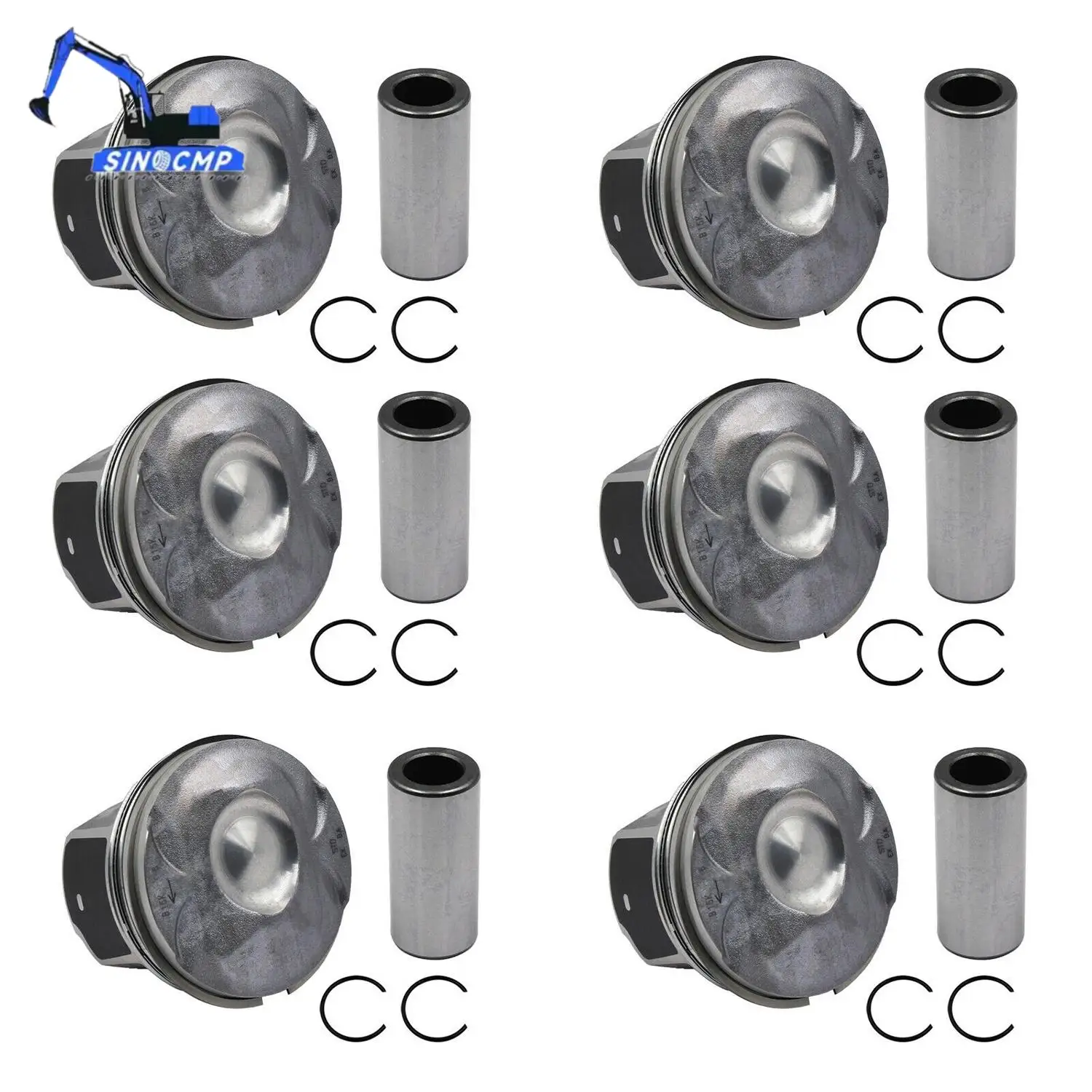 

6x комплект поршневых колец двигателя для Jaguar F-Pace XE XF XJ F-Type 2013-2020 Land Rover Discovery Range Rover 3.0L LR062617