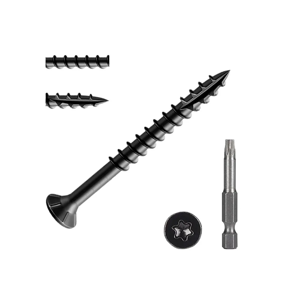 

VKKM 25-38mm Carbon Steel Self-Tapping Wood Screws, Perfect for Connecting and Stabilizing Wooden Products and Parts
