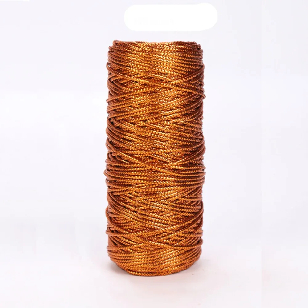 

New 1.5mm Christmas Gift Packaging String Thread Cord 100m Rope Gold Silver Cord DIY Bracelet Home Decor Jewelry Making Lanyard