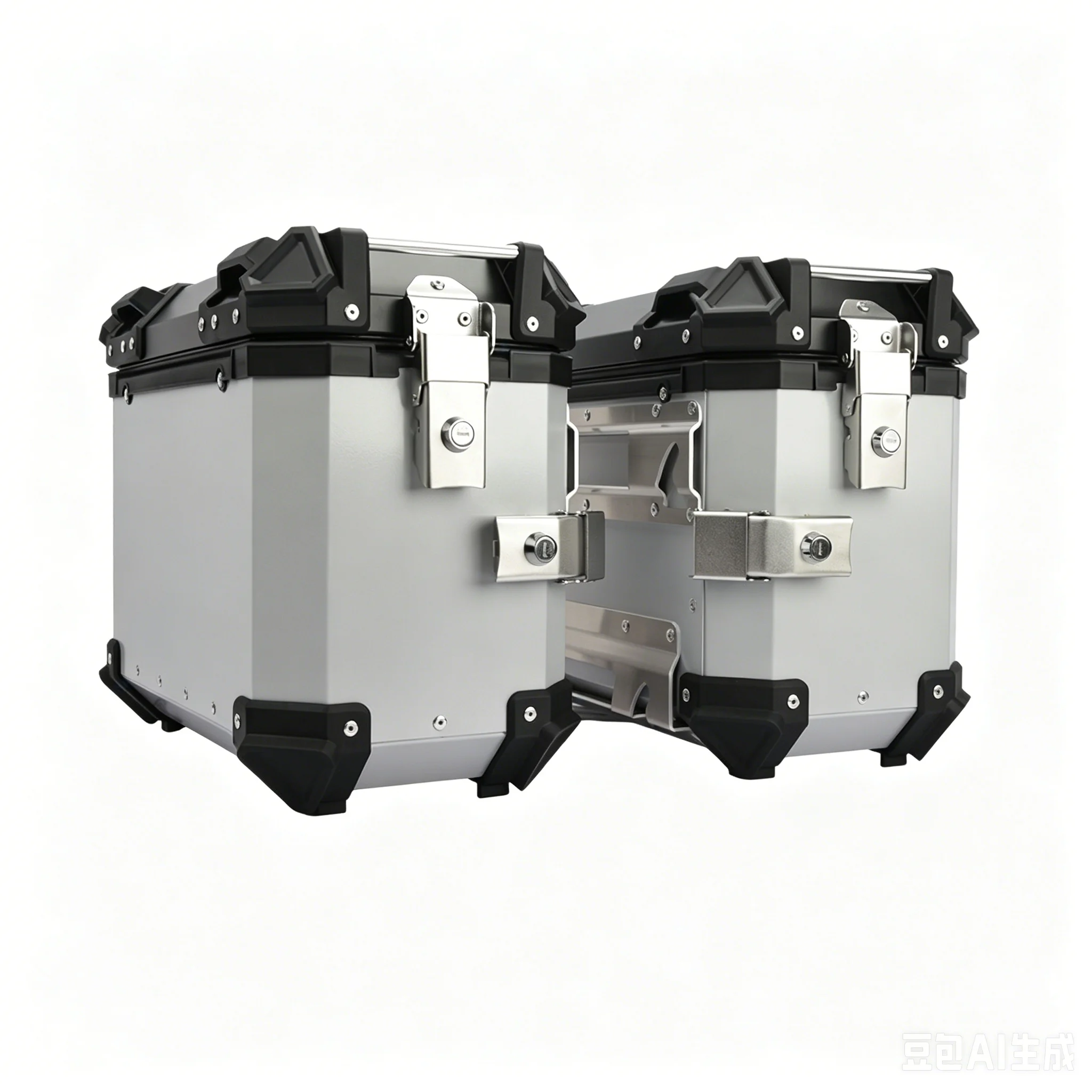 Picture 7: 4PCS Motorcycle Aluminum Alloy Side Box Groove Movable Quick Detachable Side Box Groove Storage Box Bracket Installation