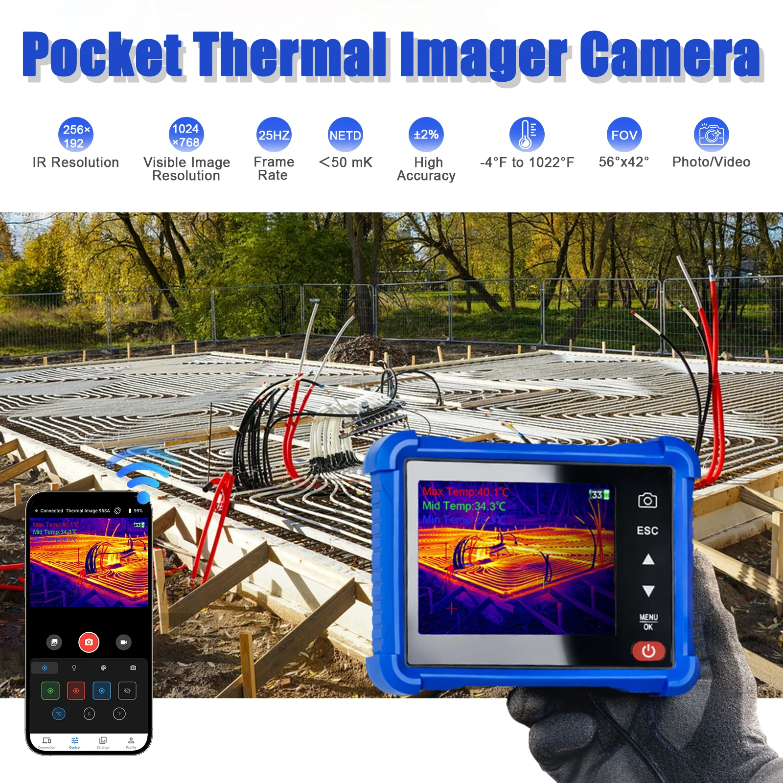 Termal Görüntüleme Kamerası 25 - Thermal Imaging Camera 256X192 incelemesi ve fiyatı