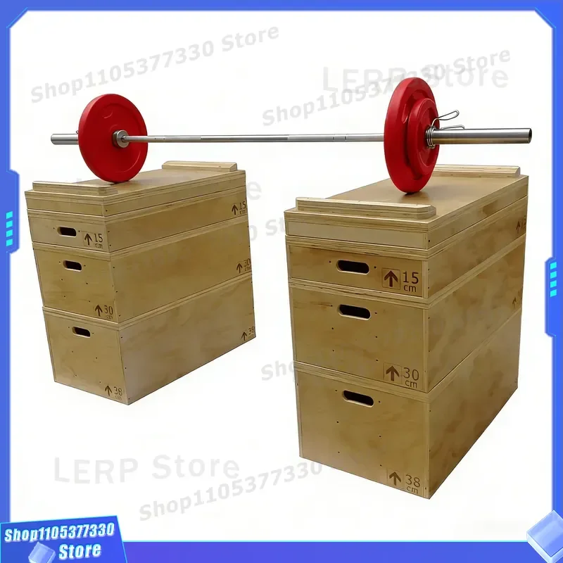 Custom Logo 2cm EO Board Wood Weightlifting Block Portable Barbell Heightening Bracket Durable Commercial Gym Equipment Eco