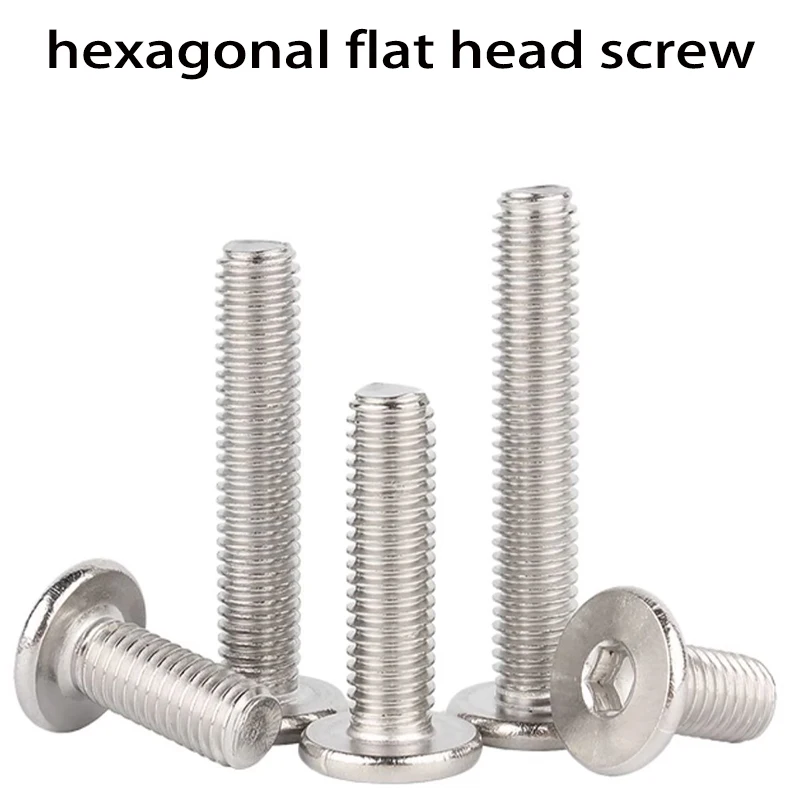 CM M6 M8 M10 M12 304 A2-70 Stainless Steel Hex Hexagon Socket Ultra Thin Flat Wafer Allen Head Bolt Screw