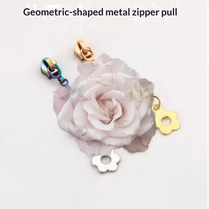 Popular Star Zipper Slider Puller 5Pcs Lightweight Functional Replace Zip Head for Daily Jacket Backpack Purse Nylon Zips Repair
