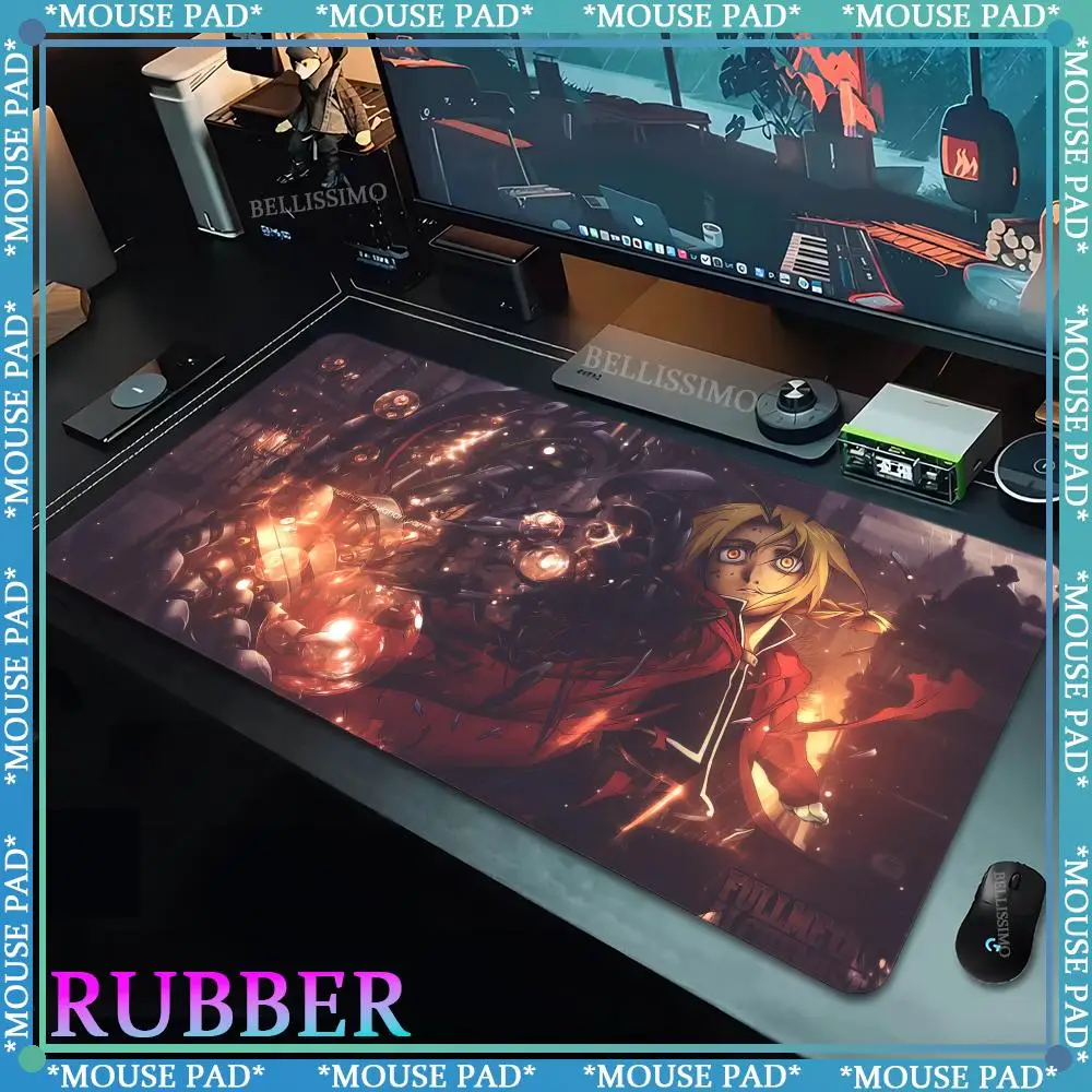 F_Fullmetales Alchemist Mouse Pad Game pads Oversized Gaming Esports mouse pads Kawaii Mouse New products Computer gamers Pad