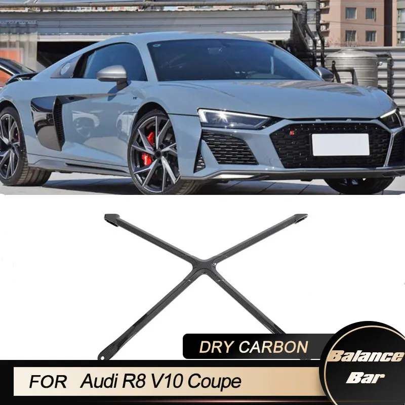 

Car Front Inner Engine Bonnet Bay Strut Brace Bars Dry Carbon For Audi R8 V10 Coupe 2022 2023 Racing Modified Balance Bar