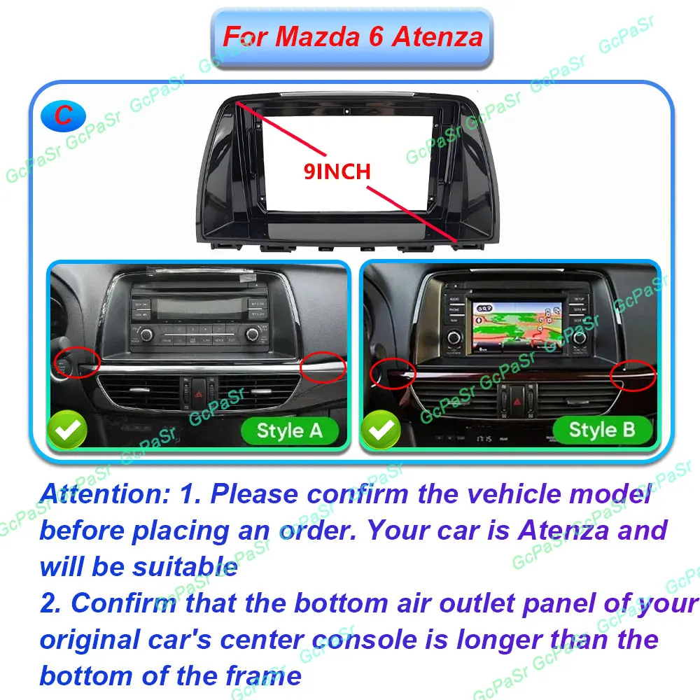 أندرويد 15 لمازدا 6 GJ Atenza Touring Sport GT 2012-2017 8Core سيارة الوسائط المتعددة Lettore الملاحة راديو Carplay DVD No 2 Din