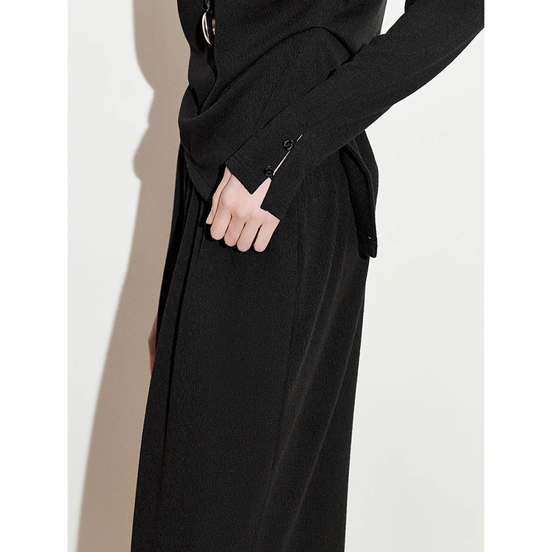 TOYOUTH Set da due pezzi da donna 2025 Primavera Nuova maglietta irregolare con pantaloni casual a gamba larga Set di abiti alla moda
