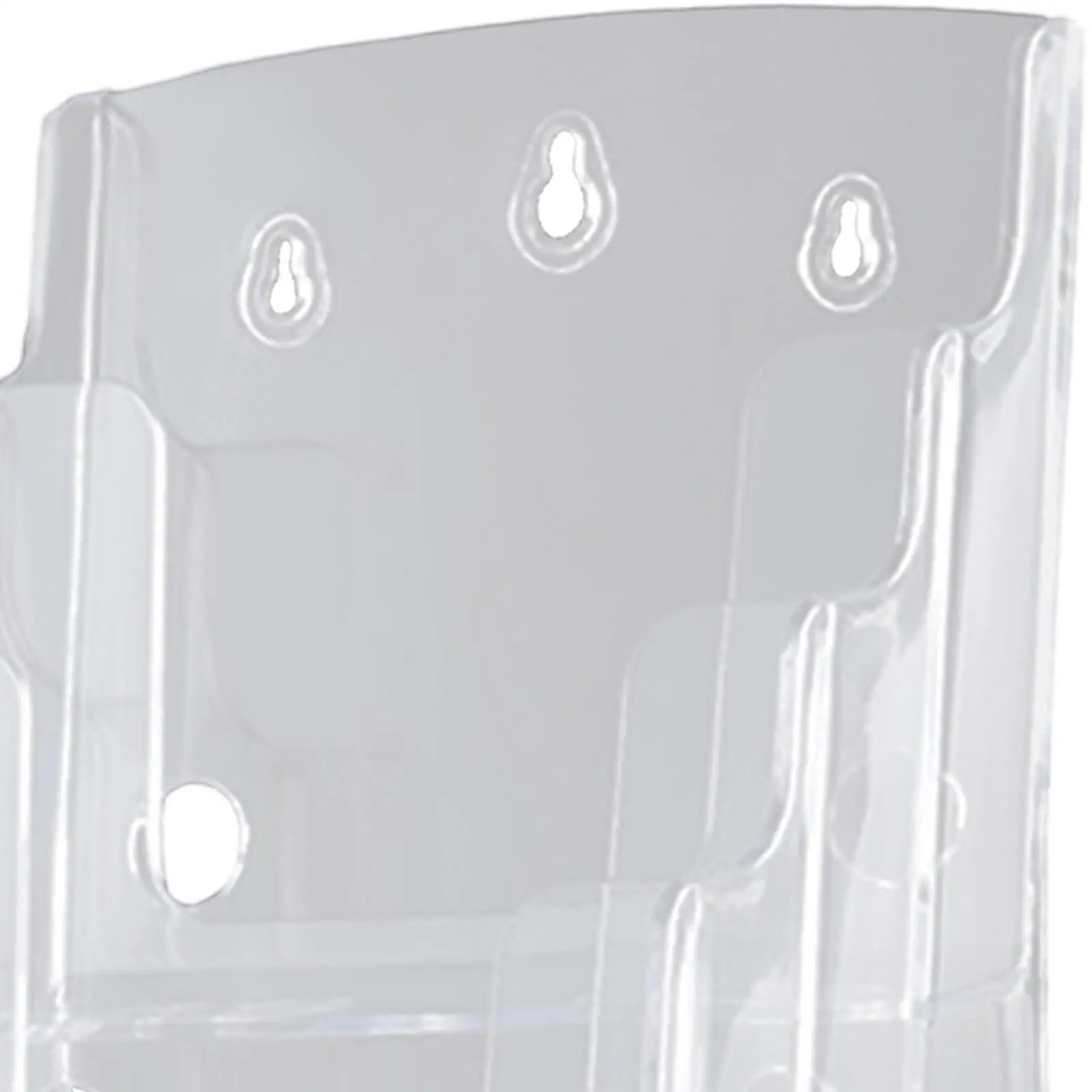 Acrylic Brochure Holder Flyer Holder Rack Slanted Back Design Table Sign Holder for Pamphlets Menu Office Reception Hotel