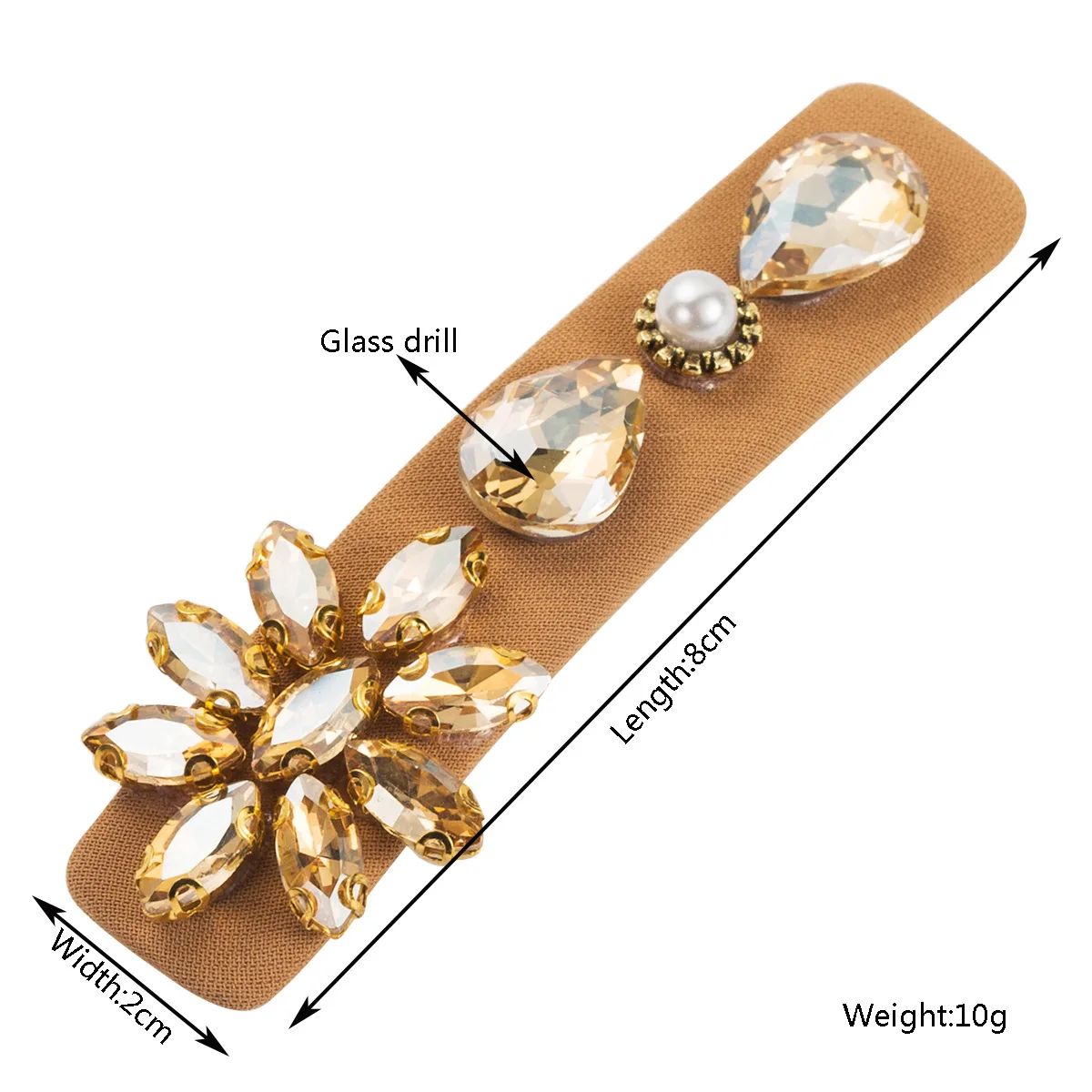 Minority French Style Diamond Hair Clip Luxury High Sense All-Match and Sweet Bangs Side Shredded Hair Clip