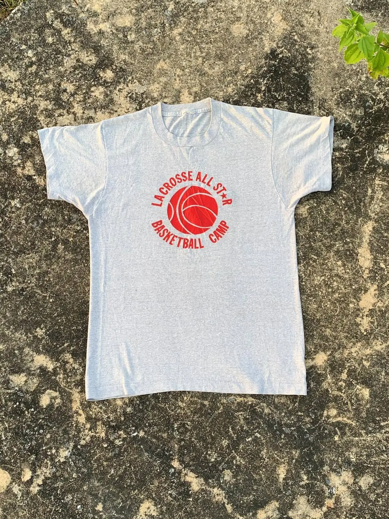 Simple College Style Basketball T-Shirt Short Sleeve Summer Vintage American Slogan Wang Studio Design Sensation Skin-friendl...