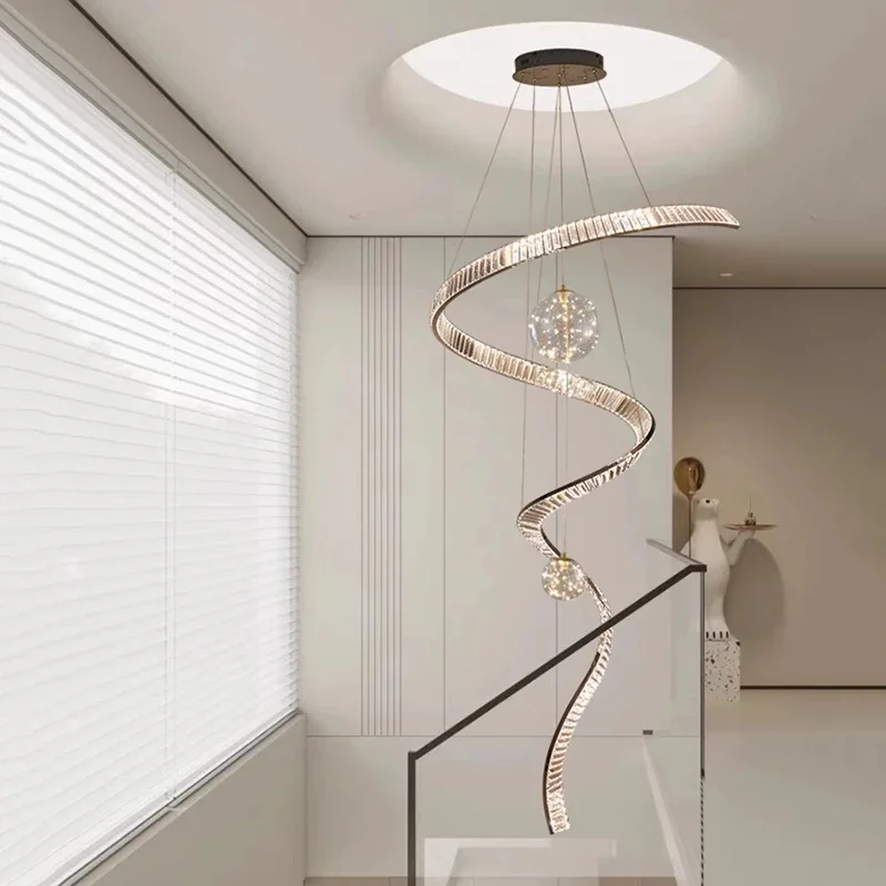 

Modern Minimalist Home Decoration Chandelier for Luxury Living Room Staircase Villa Hall Pendant Lamp Interior Lighting Fixture