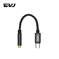 CVJ CT-3 Earphone Cable DAC Type-C to 3.5mm/4.4mm CX31993 Chip 8 Weaving Silver -plated Cables Hifi quality sound presentation
