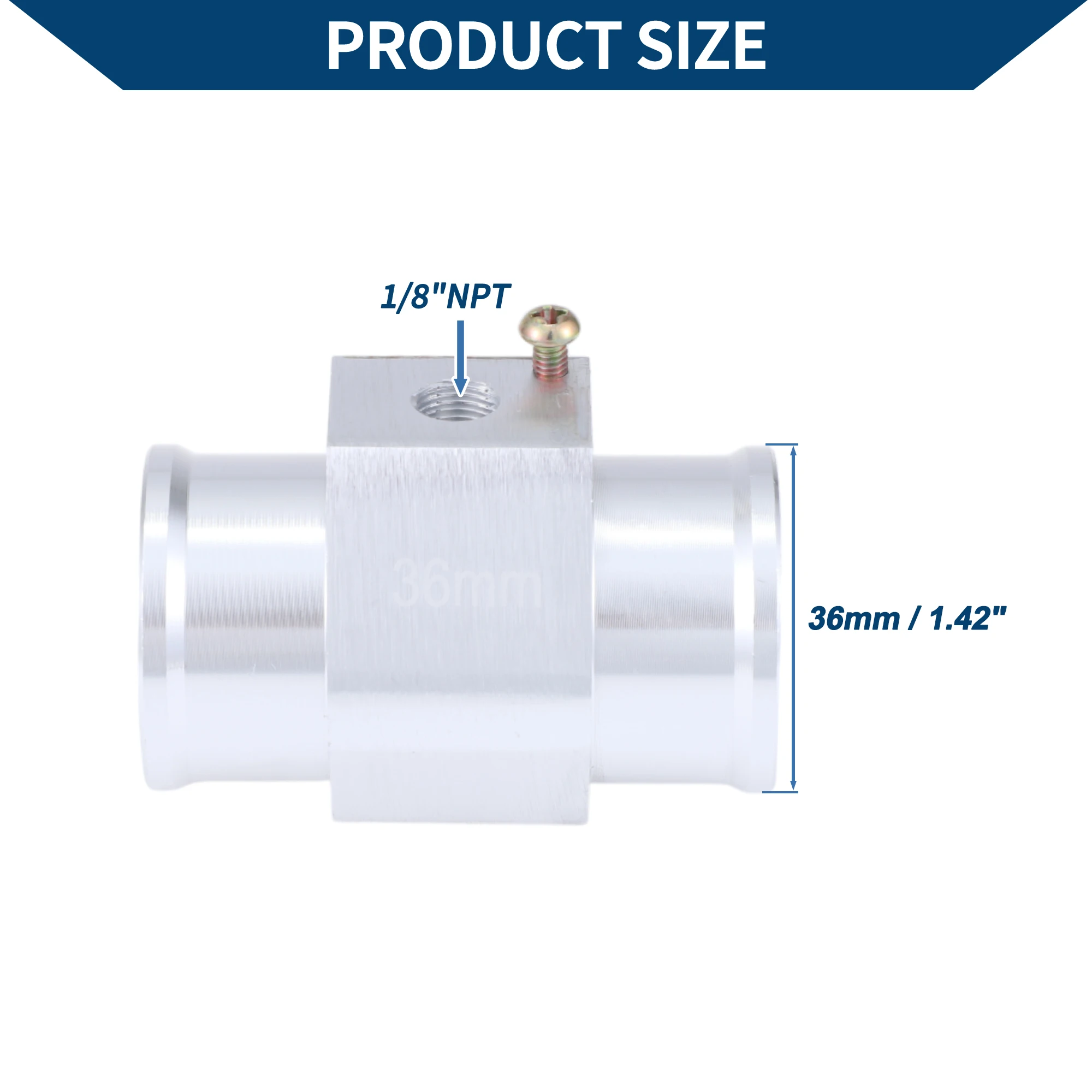 UXCELL Kit de sensor de temperatura del agua 1/8 "NPT 1,42" 210'F encendido - 195'F apagado refrigeración automática del radiador