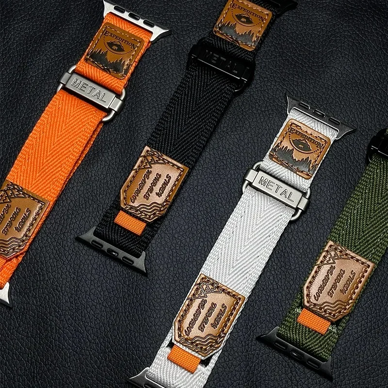 Nylon Loop Strap For Apple Watch Ultra 3 2 49mm 46mm 42mm 45mm 41mm Men Trail Sport Band iWatch 11 10 9 8 7 6 5 4 SE3 44mm 40mm