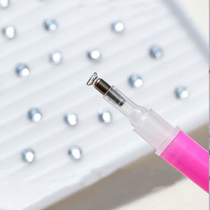 3 pezzi/set penne diamantate per nail art a doppia testa per la raccolta di glitter e kit di strumenti di fango per la decorazione delle unghie