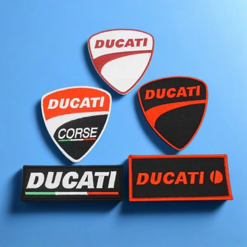 التصميم Ducati المطرزة التصحيح شارة الظهر شارة هوك دعم الملابس ل Ducati Monster Panigale Diavel V4 تشويش إذاعي