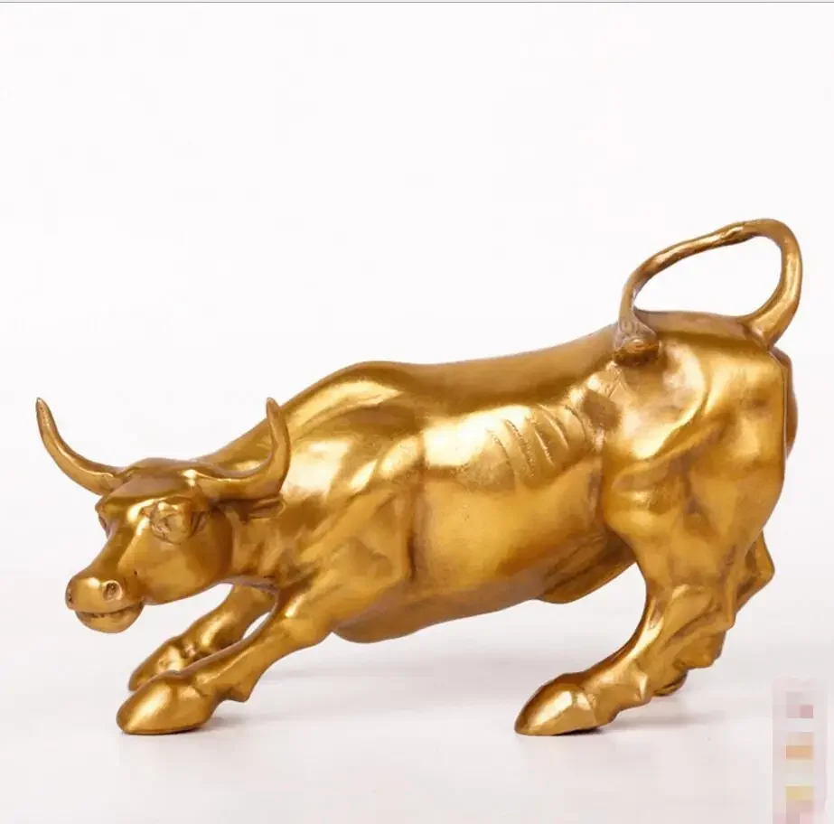 

Copper Statue Kaiguang pure bronze cattle Decoration Wall Street cattle decoration office living room decoration Fengshui bronze