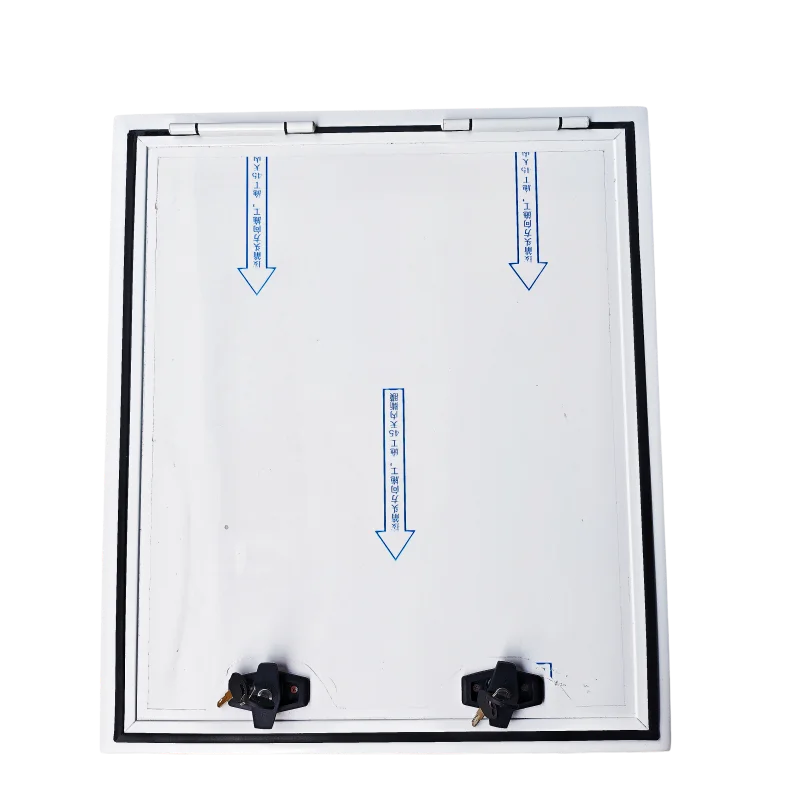 RV Roof Hatch Door With Double Lock Mechanism Waterproof Aluminum Alloy Camper Access Door For Travel Trailer Motorhome
