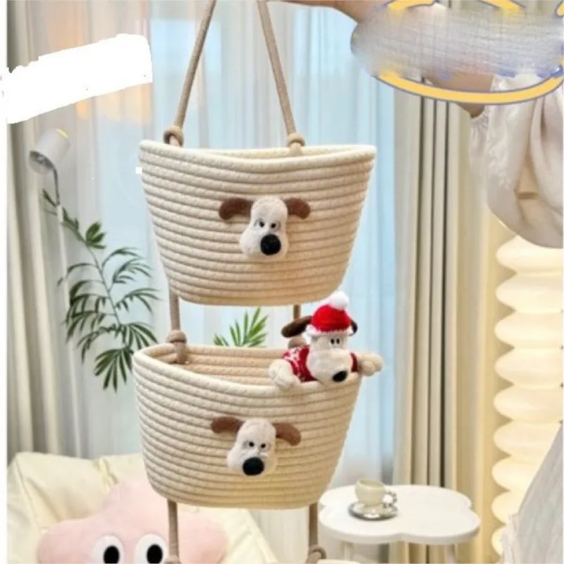 

Cartoon Hanging Basket Wall Mounted Cute Living Room Dormitory Entrance Household Miscellaneous Wall Mounted Storage BasketZE758