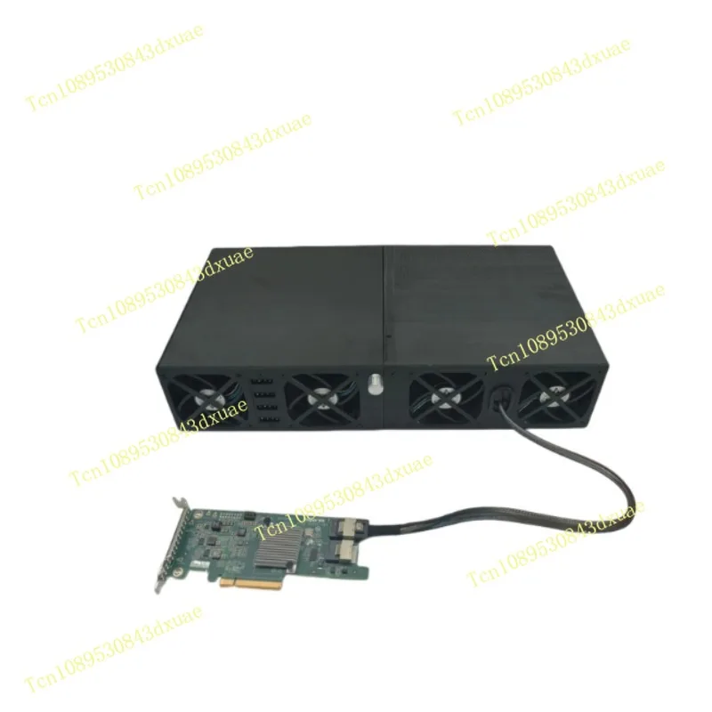 12-Disk Hard Disk Expansion Cabinet External Storage Box Nas 12G Backplane Can Be Connected in Series with Multiple Cages