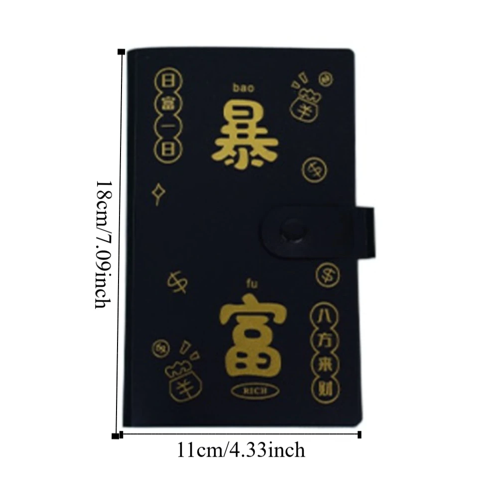 Plastic Saving Money Binder 50Sheets Portable Cash Budget Binder Handbook Account Book Planner Organizer Birthday Gift