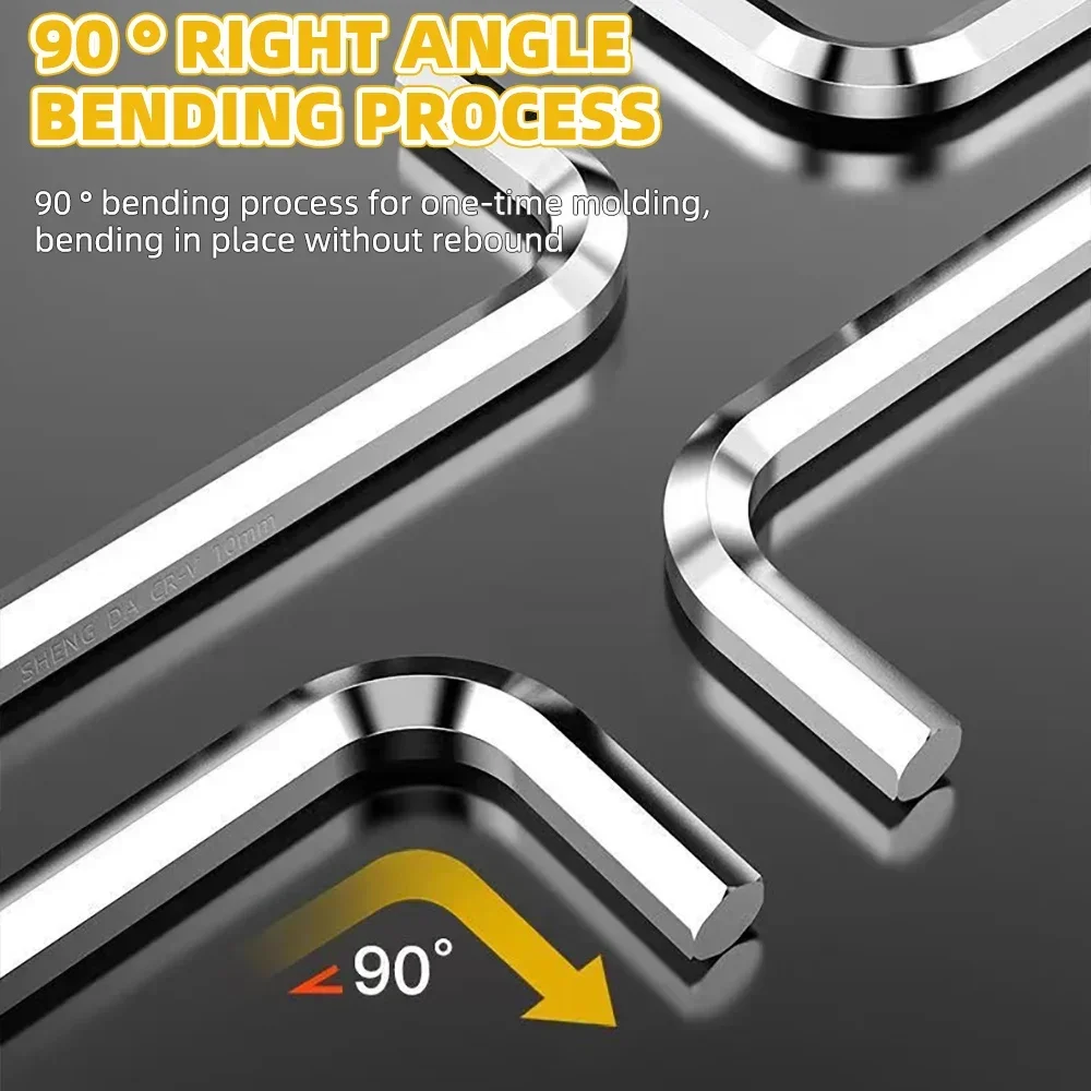 5/8/11 Pcs Metric Allen Wrench Set Inch Wrench L Wrench Keys Size Allen Key Short Arm Vehicle Repair Tool Set Home Hand Tools