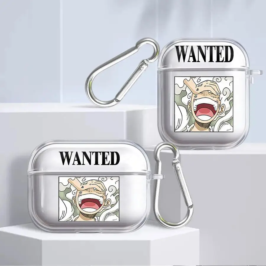 Case For Airpods Pro Pro2 2 3 4 1 Pro3 Clear Earphone Cases Cover Ones Pieces Luffy Zoro