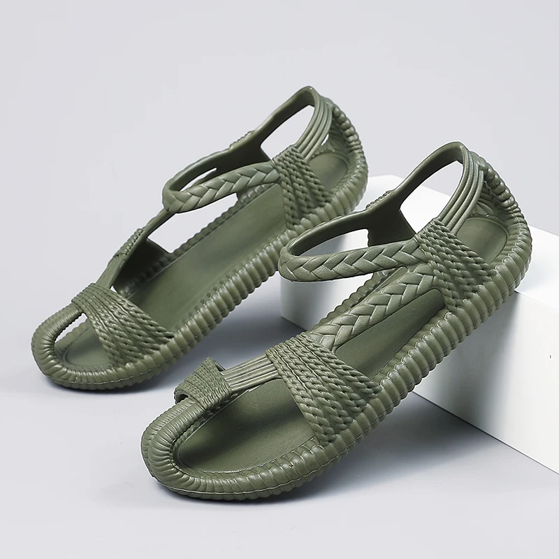 

Hot Summer Men's Sandals Comfortable Casual Flip-flop Men Flat Slippers Lightweight Non-slip Sandals For Men Outdoor Beach Shoes